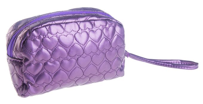 cosmetics bag on the background