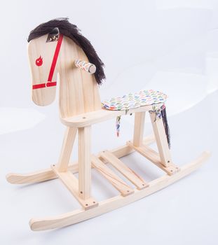 rocking horse. rocking horse on background