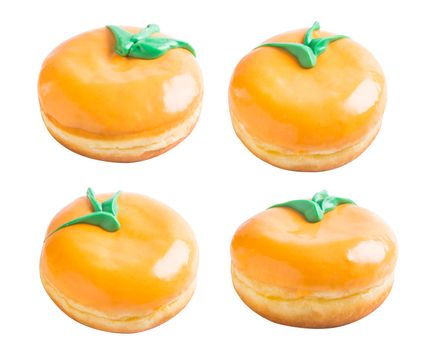 donut. donut orange on a background