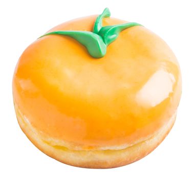 donut. donut orange on a background