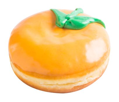 donut. donut orange on a background