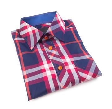 shirt. mens shirt folded on background