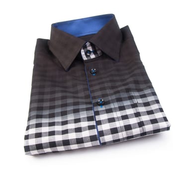 shirt. mens shirt folded on background