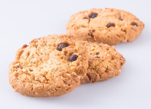 cookies. chocolate cookies on background