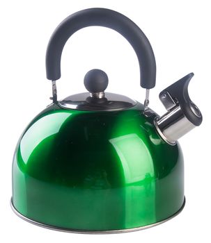 Kettle with whistle on the background.