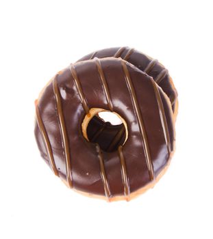 donut. chocolate donuts on background