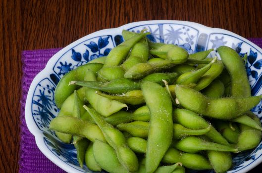 japanese cuisine. japanese soybean on background