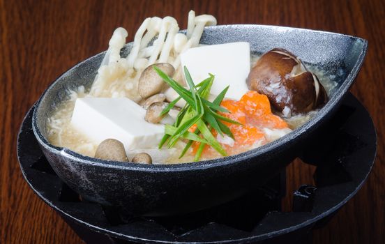 japanese cuisine. tofu on background