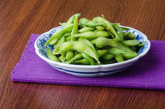 japanese cuisine. japanese soybean on background