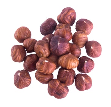 hazelnuts. hazelnuts on the background.