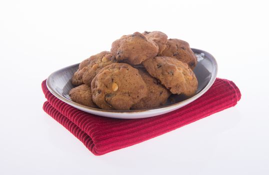 cookies. Chocolate chips cookies on background