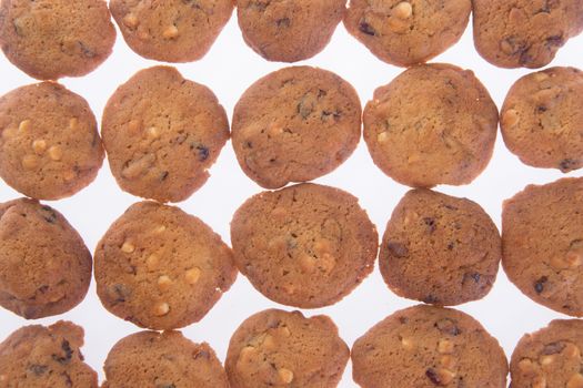 cookies. Chocolate chips cookies on background