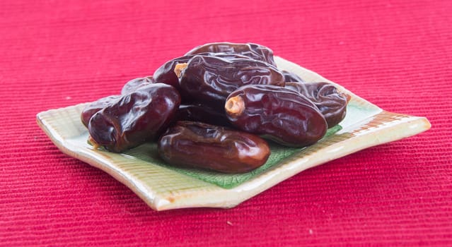 Dates, Dried dates on a background.