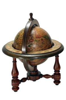 Old globe made in 1963 in Spain.