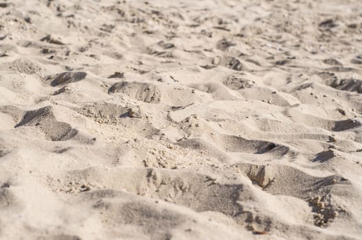 Rough wavy sand surface in perspective view
