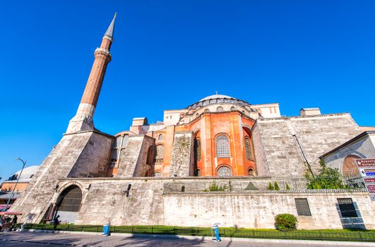 Exterior view of Hagia Sophia - Istanbul.