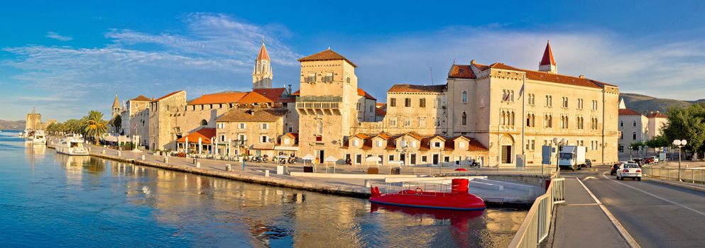 UNESCO town of Trogir waterfront panorama, Dalmatia, Croatia