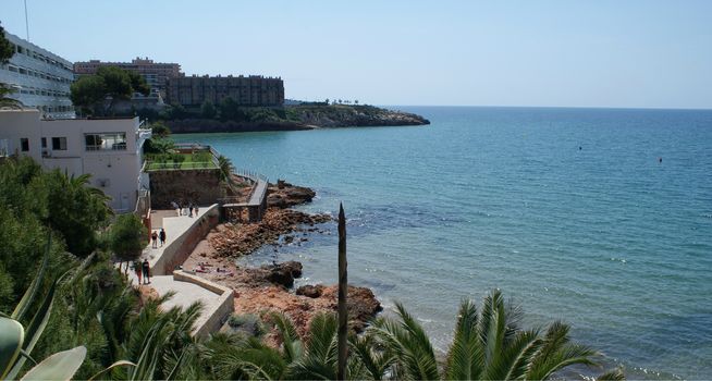 Relax resort on Costa Dorada coast in Spain