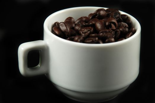 pictures of coffee beans inside the coffee cup