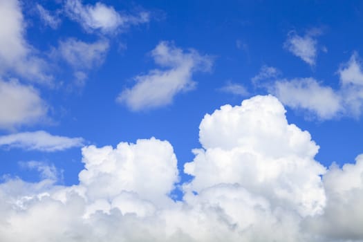 beauty peaceful sky with white clouds great as background