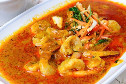 Panang Curry with shrimp ,Thai food