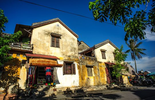 HOIAN - JUNE 7: Ancient house in the afternoon June 7, 2013 in HoiAn city, QuangNam province, Vietnam.