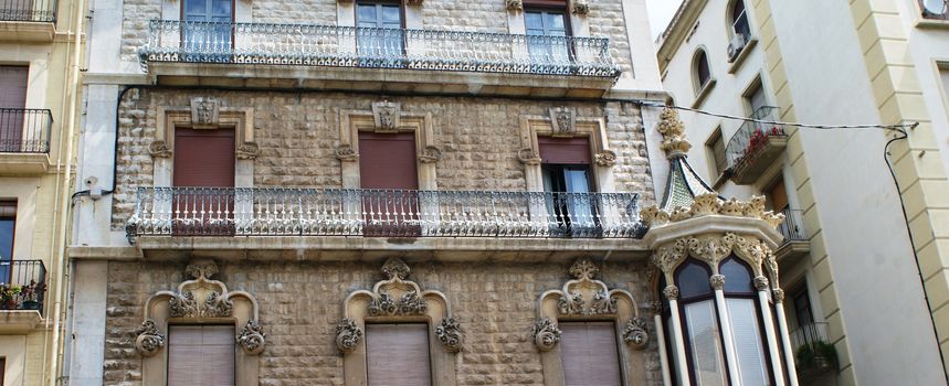 Macro view of the house in Tarragona, Spain