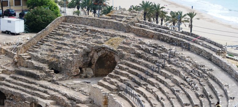 Tarragona amphitheatre in Spain, Costa Dorada, Catalonia