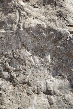 Closeup of the famous Colemans Rock in Oman