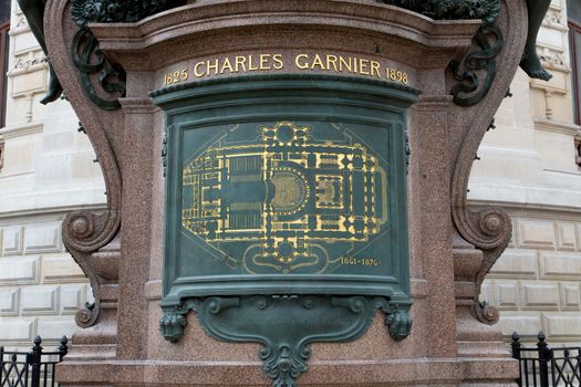 The Palais Garnier, the opera house of Paris, France