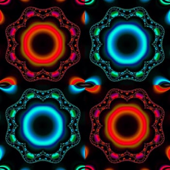 Digital computer graphic - abstraction seamless ornament for design.