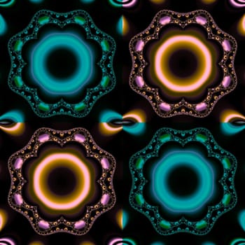 Digital computer graphic - abstraction seamless ornament for design.