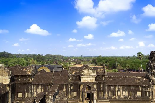 Angkor Wat View. Siem Reap Province of Cambodia. 