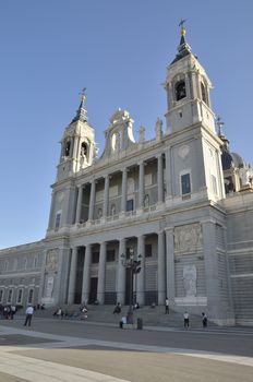 Cathedral of Saint Mary the Royal of La Almudena in  Madrid, Spain. It was consecrated by Pope John Paul II in 1993.
