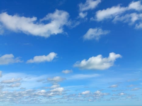 View white cloud with blue sky background