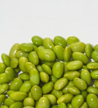 Japanese cuisine edamame bean (boiled green soy beans)