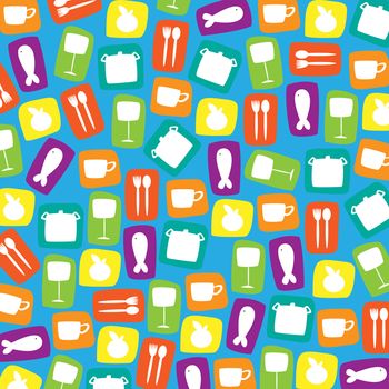 abstract shapes of kitchenware for background