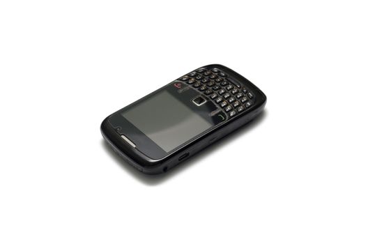 old mobile phone on a white background