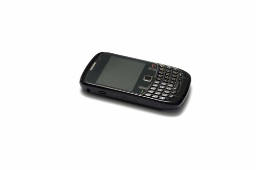 old mobile phone on a white background