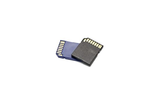 sd card on a white background