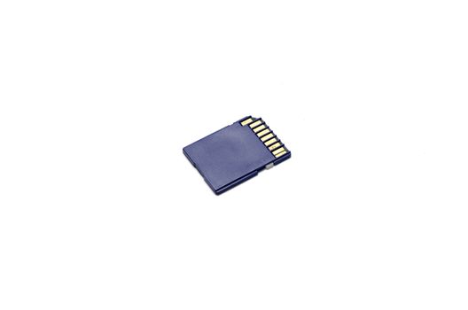 sd card on a white background