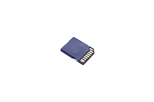 sd card on a white background