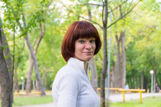 Photo of beautiful woman with brown hair