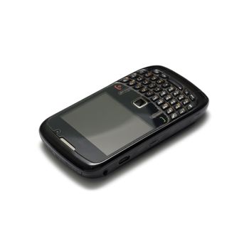 old mobile phone on a white background