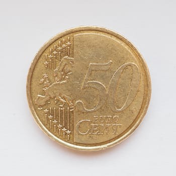 50 Euro cent coin - Currency of the European Union