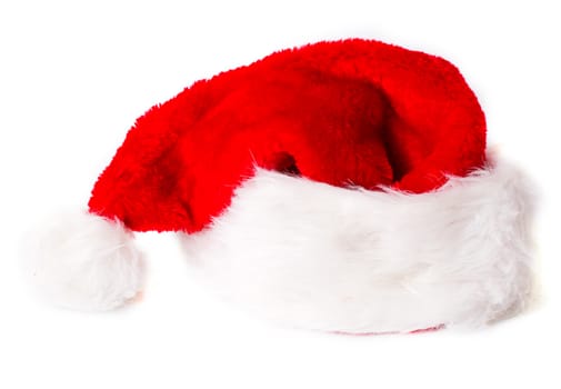 Santa Claus hat on a white background
