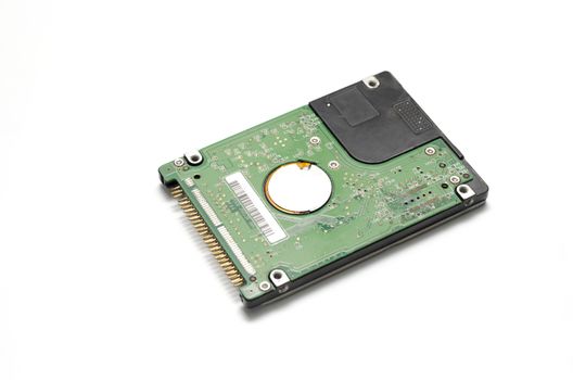 computer harddisk on a white background