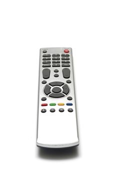 television remote on a white background