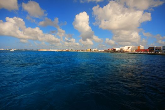 Bahamas pier landscape in Nassau city , Caribbean