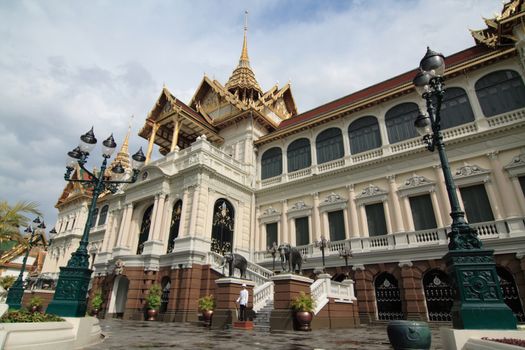 Beautiful Thai temple style and buddhist art decoration in Thailand.